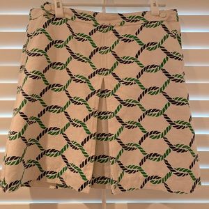 Tory Burch cotton/linen blend nautical skirt